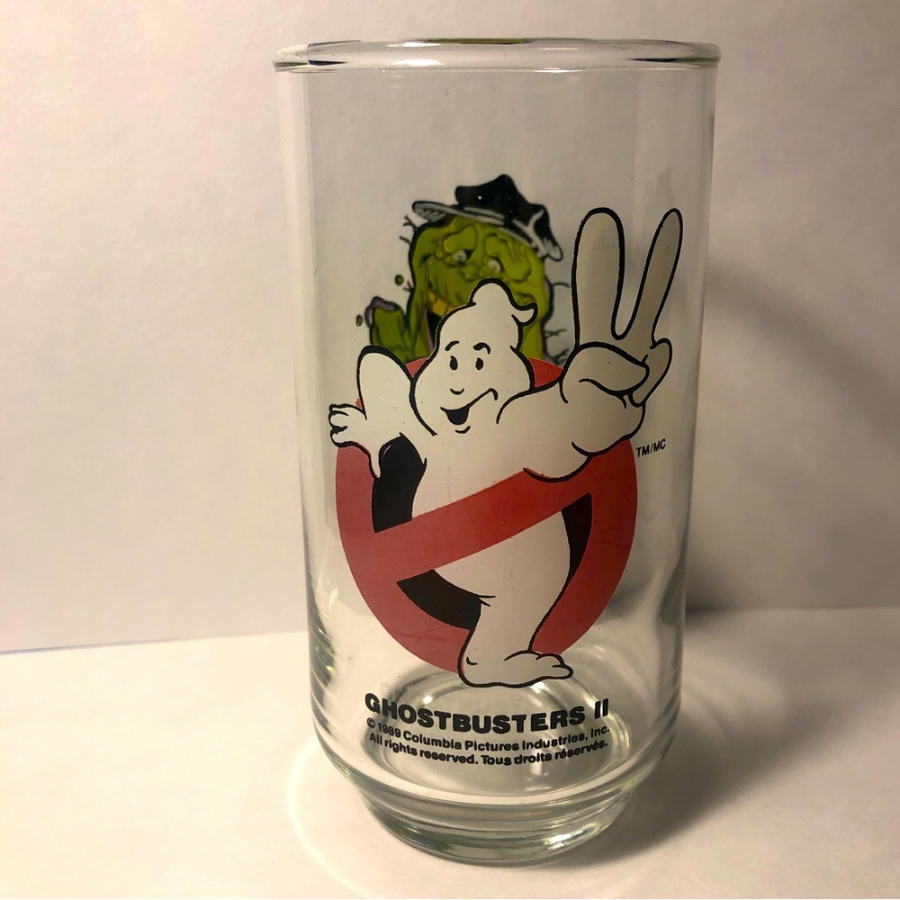 Vintage Ghostbusters II Collectible Slimer Glass 👻 1989 - Picture 2 of 4
